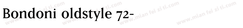 Bondoni oldstyle 72字体转换
